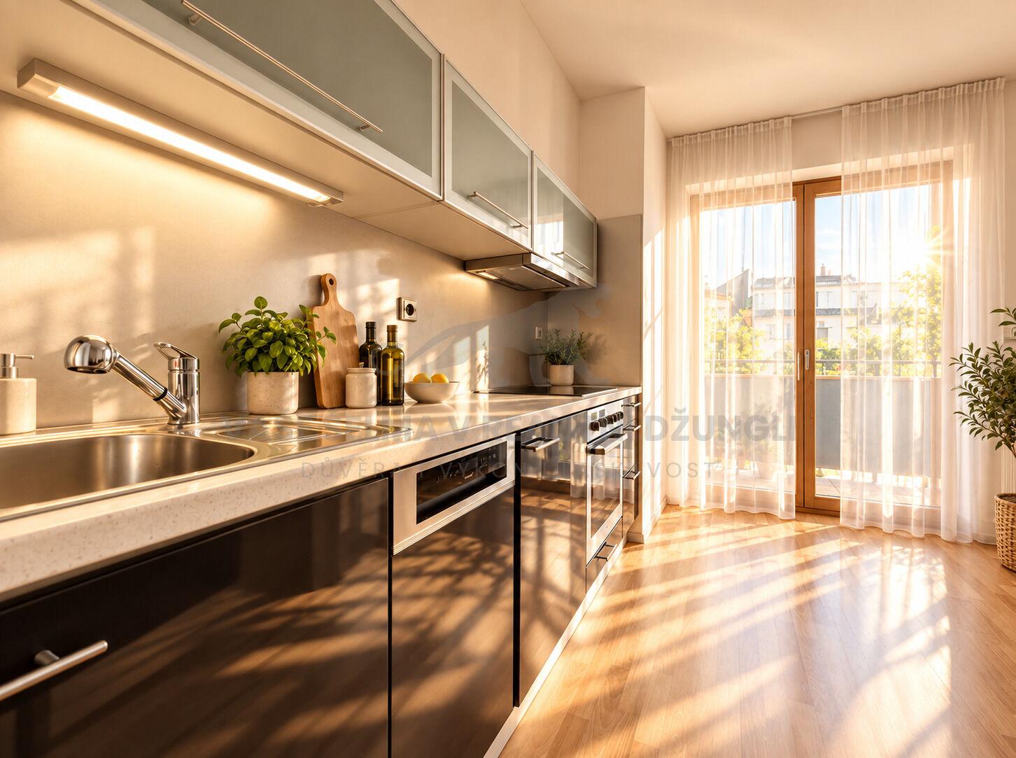 Moderní vybavený byt 2+kk (45m2) s balkónem (3m2) na Andělu