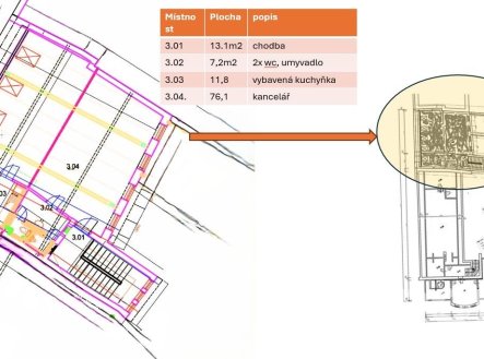 Pronájem kanceláře, 110 m²