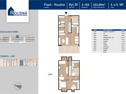 Prodej bytu, 3+kk, 103 m²