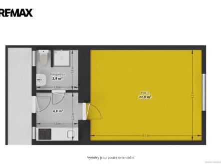 Prodej bytu, 1+kk, 32 m²