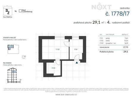 Prodej bytu, 2+kk, 27 m²