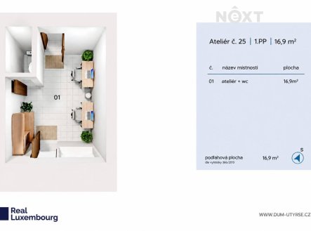 Prodej bytu, 1+1, 17 m²