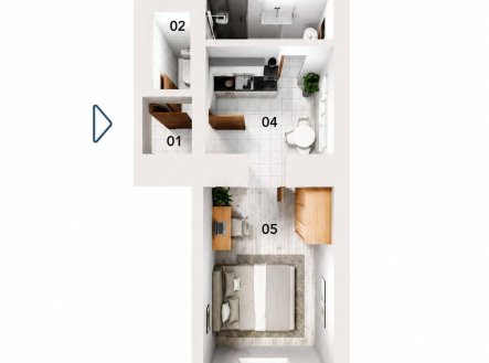 Prodej bytu, 1+1, 33 m²