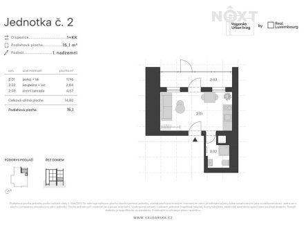 Prodej bytu, 1+kk, 15 m²