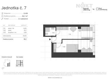 Prodej bytu, 2+kk, 31 m²