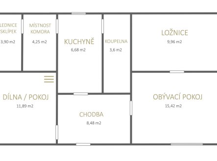 Prodej domu/vily, 64 m²