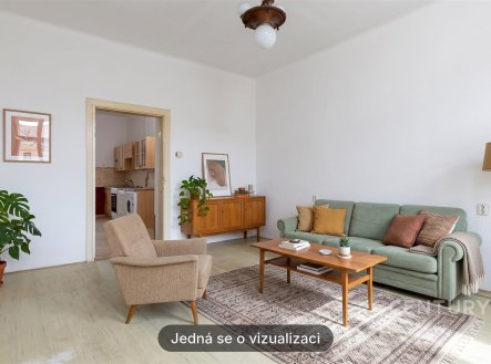 Pronájem bytu, 1+1, 45 m²