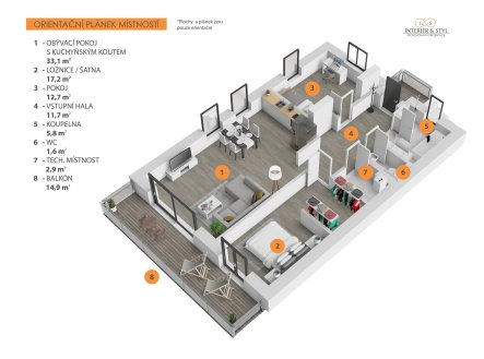 Prodej bytu, 4+kk, 115 m²