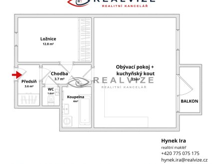 Prodej bytu, 2+kk, 86 m²