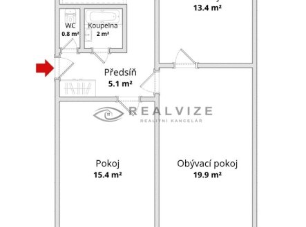 Prodej bytu, 3+1, 68 m²