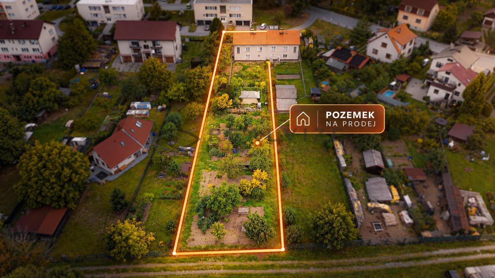 Pozemek na prodej v zahradní čtvrti