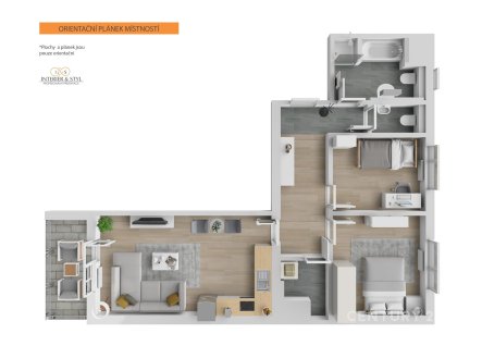 Prodej bytu, 3+kk, 70 m²