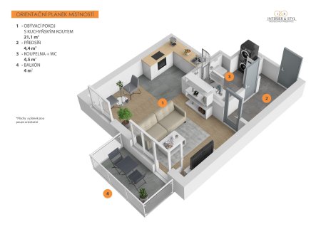 Prodej bytu, 1+kk, 32 m²