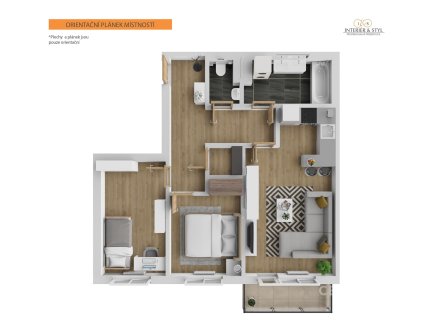 Pronájem bytu, 3+kk, 70 m²