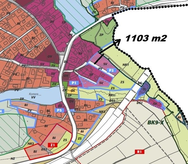 Prodej pozemku určeného k výstavbě rodinného domu 1 103 m², Voznice