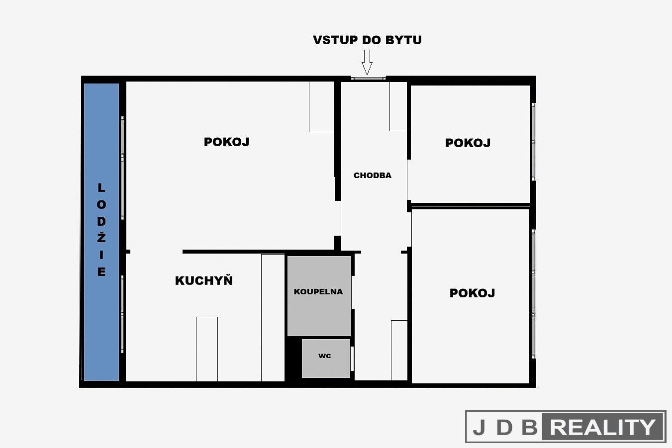 půdorys bytu