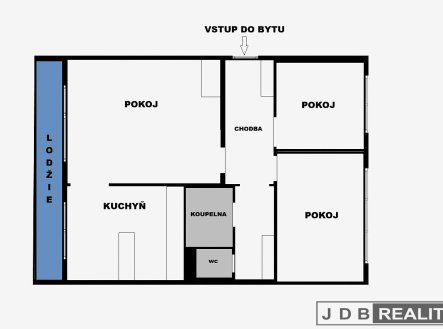 Prodej bytu, 3+1, 55 m²