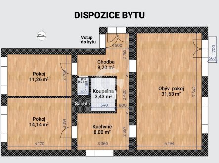 Prodej bytu, 3+1, 79 m²