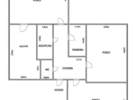 Prodej bytu, 3+1, 67 m²