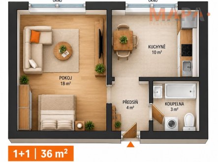 Prodej bytu, 1+1, 35 m²