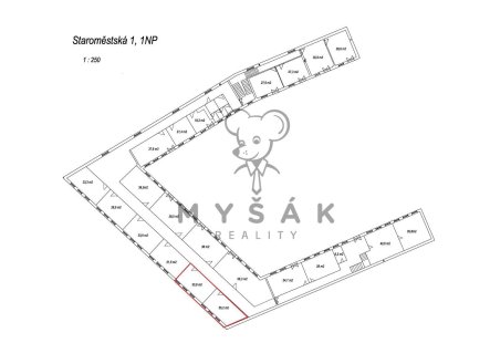 Pronájem kanceláře, 29 m²