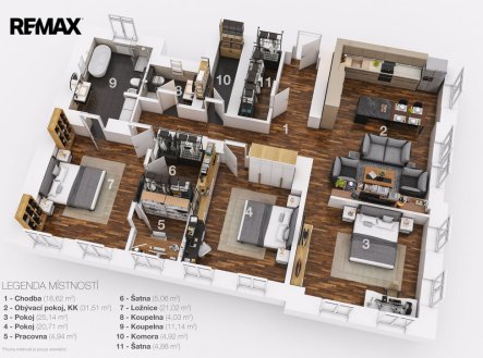 Prodej bytu, 4+kk, 150 m²