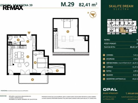Prodej bytu, 3+kk, 82 m²