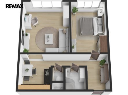 Pronájem bytu, 2+1, 50 m²