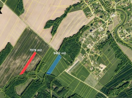 Prodej pozemku, zemědělská půda, 16 530 m²