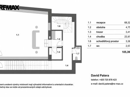 Pronájem obchodní prostory, 105 m²
