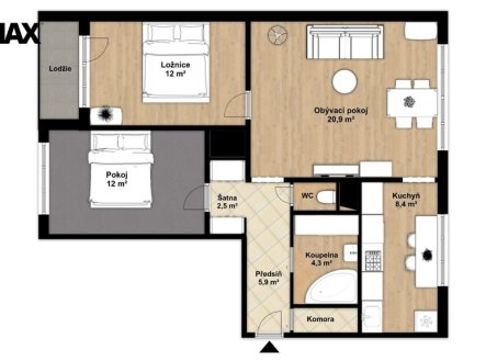 Prodej bytu, 3+1, 73 m²
