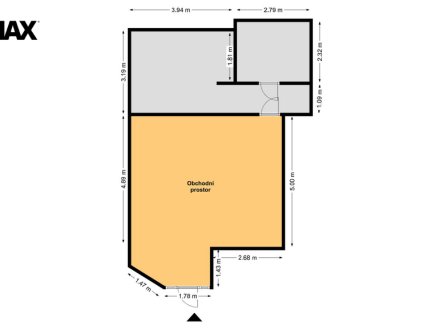Pronájem jiné komerční nemovitosti, 54 m²