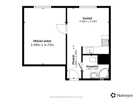 Pronájem bytu, 1+1, 33 m²