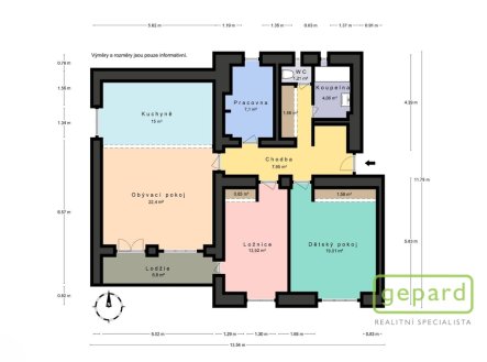 Prodej bytu, 4+kk, 122 m²