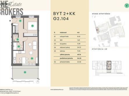 Prodej bytu, 2+kk, 77 m²