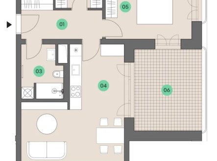 Prodej bytu, 2+kk, 55 m²