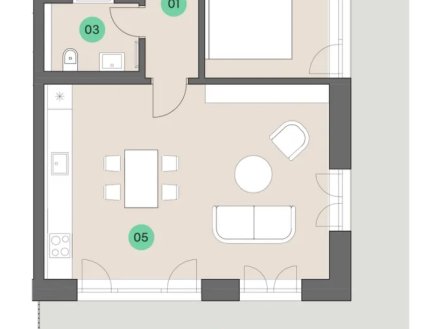 Prodej bytu, 2+kk, 62 m²