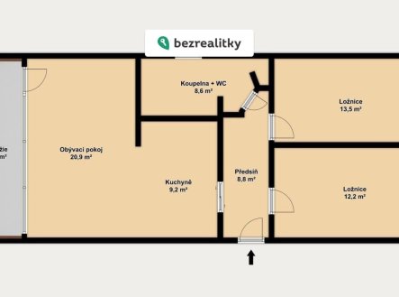 Prodej bytu, 3+kk, 76 m² obrázek