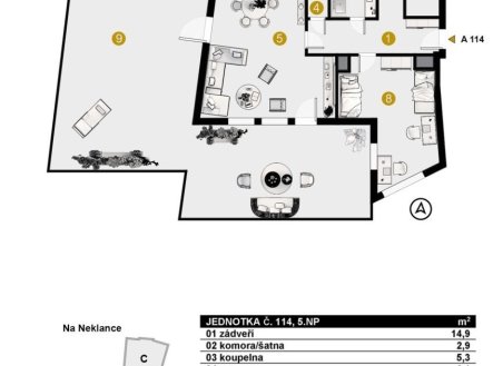 Prodej bytu, 3+1, 109 m²