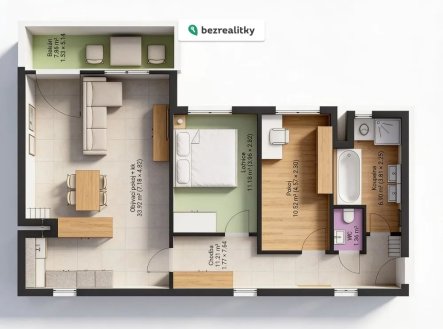 Prodej bytu, 3+kk, 81 m²