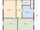 Prodej bytu, 2+1, 66 m²