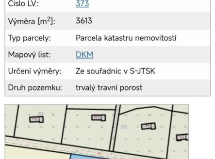 Prodej pozemku pro bydlení, 3 613 m²
