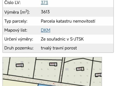 Prodej pozemku pro bydlení, 3 613 m²