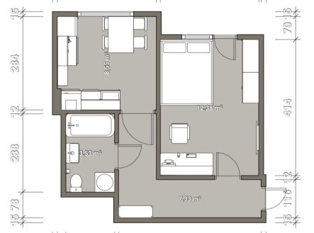 Prodej bytu, 1+kk, 30 m²