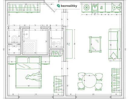 Prodej bytu, 2+kk, 41 m²