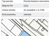 Prodej pozemku, zahrada, 1 155 m²
