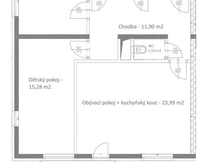Prodej bytu, 3+kk, 71 m²