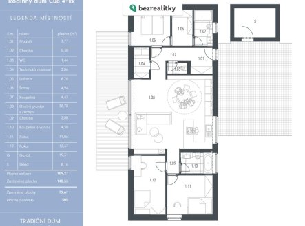 Prodej domu/vily, 109 m²