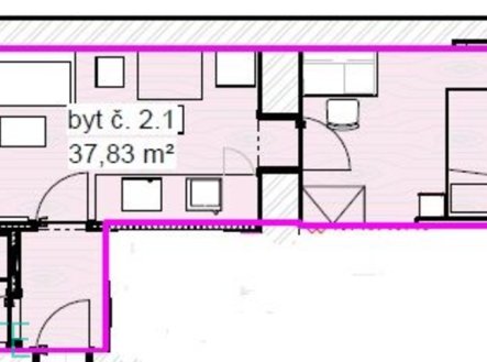 Pronájem bytu, 2+kk, 37 m²