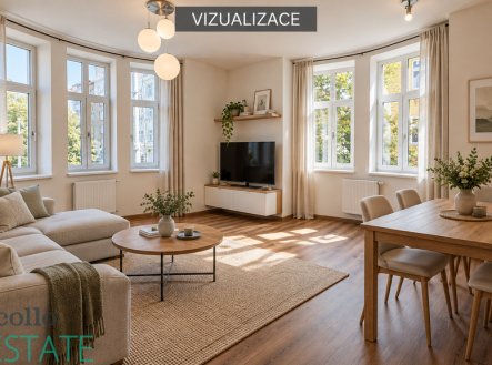 Pronájem bytu, 2+kk, 64 m²